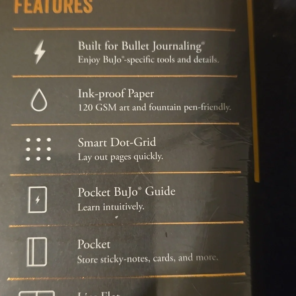 ❤️BUY 5 GET 3 FREE  Bullet Journal Edition 2, Yellow24 & Black,Retail $31.50US